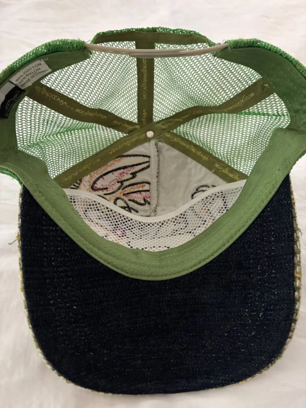 Ed Hardy Trucker Hat w/Fun Rabbit Design - Never Worn, Excellent Condition